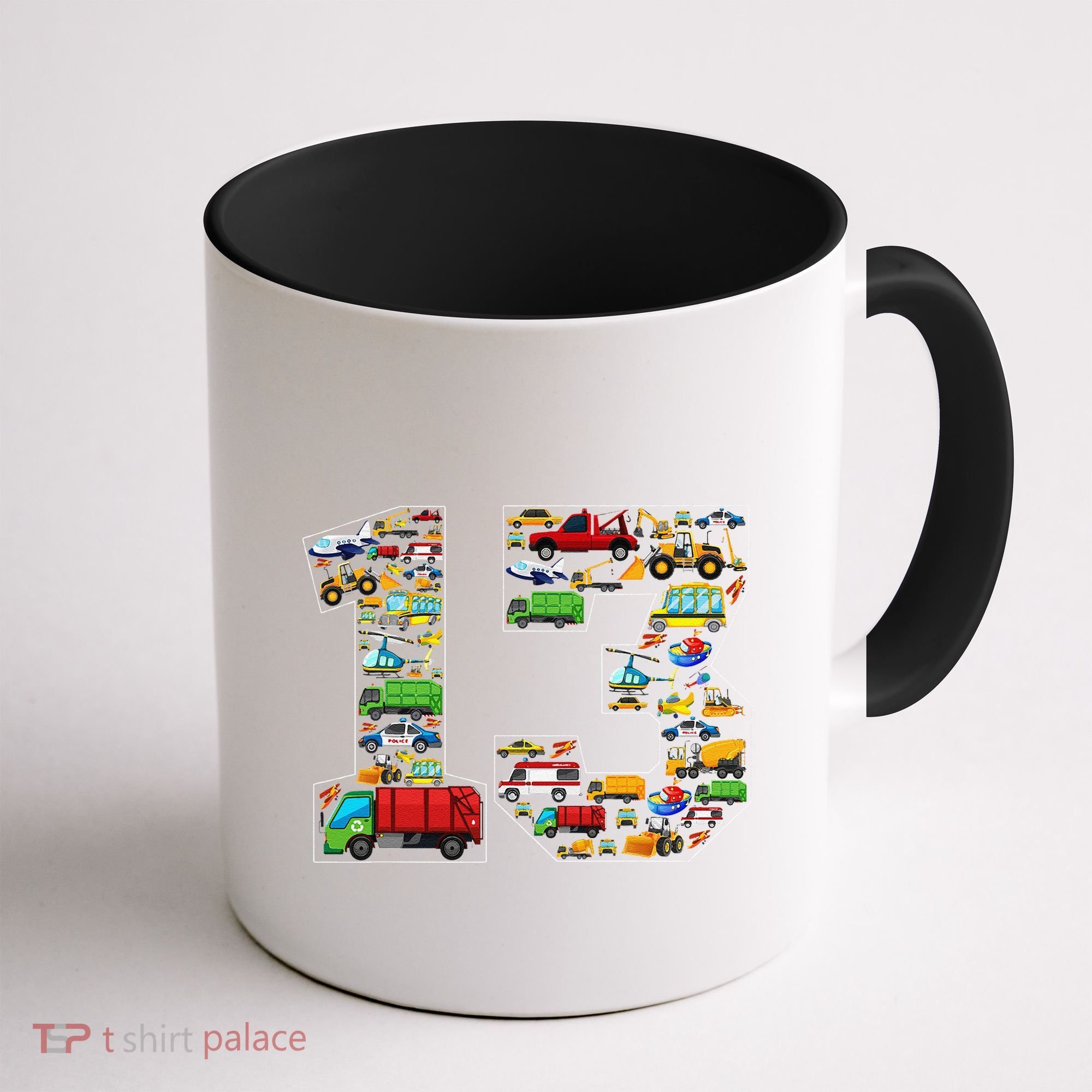 13th Birthday Transportation 13 Year Old Party Coffee Mug