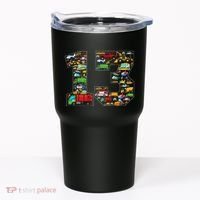 13th Birthday Transportation 13 Year Old Party Tumbler thumb 0
