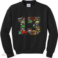 13th Birthday Transportation 13 Year Old Party Kids Sweatshirt thumb 0