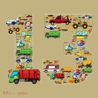 13th Birthday Transportation 13 Year Old Party Mousepad thumb 1