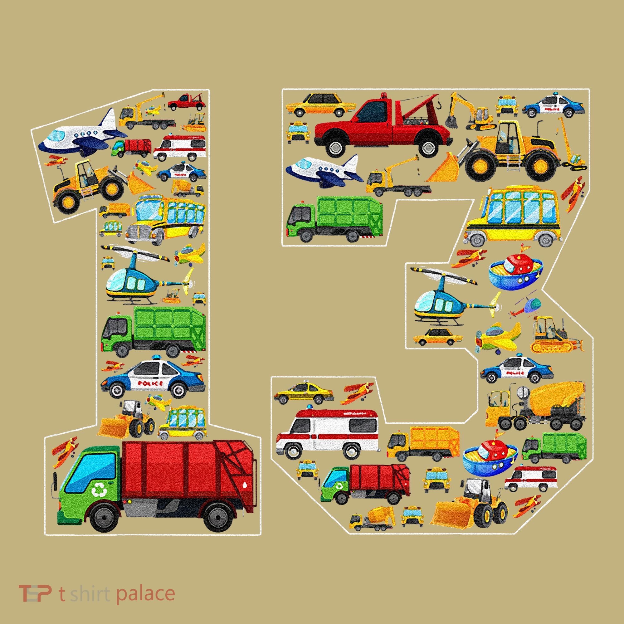 13th Birthday Transportation 13 Year Old Party Mousepad