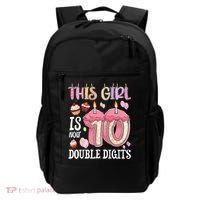 10th Birthday This Girl Is Now 10 Years Old Double Digits Backpack thumb 0
