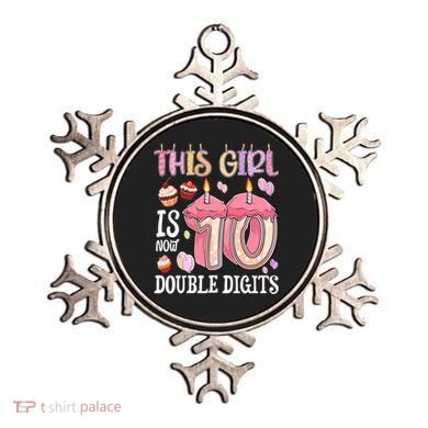 10th Birthday This Girl Is Now 10 Years Old Double Digits Ornament
