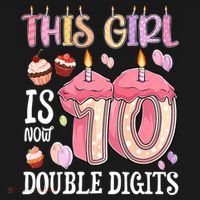10th Birthday This Girl Is Now 10 Years Old Double Digits Baby Bodysuit thumb 2