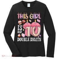 10th Birthday This Girl Is Now 10 Years Old Double Digits Women's Long Sleeve Shirt thumb 0