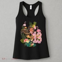 13th Birthday Tiki Party Pool Summer Hula Hawaiian Luau Friend Women's Tank Top thumb 3
