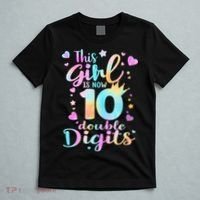 10th Birthday This Girl Is Now 10 Double Digits Tie Dye T-Shirt thumb 5
