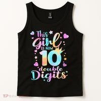 10th Birthday This Girl Is Now 10 Double Digits Tie Dye Tank Top thumb 2