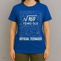 13 Birthday Teenager Boy 13yr Math 13th Birthday T-Shirt thumb 4