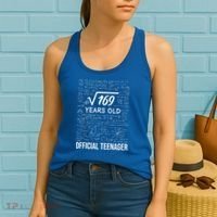 13 Birthday Teenager Boy 13yr Math 13th Birthday Women's Tank Top thumb 2