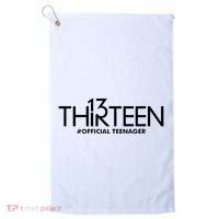 13th Birthday Teenager Thirteen Year Old Golf Towel thumb 0