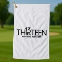 13th Birthday Teenager Thirteen Year Old Golf Towel thumb 1