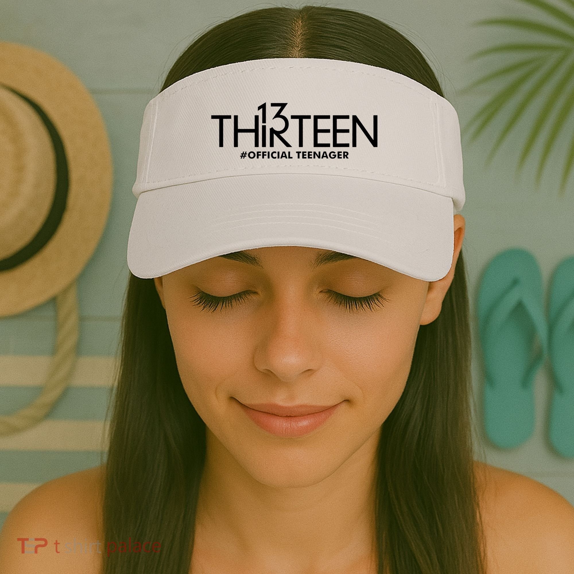 13th Birthday Teenager Thirteen Year Old Visor