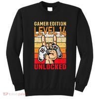 14Th Birthday Video Gamer Edition Level 14 Unlocked Sweatshirt thumb 0