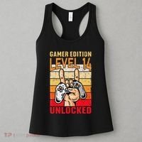 14Th Birthday Video Gamer Edition Level 14 Unlocked Women's Tank Top thumb 3