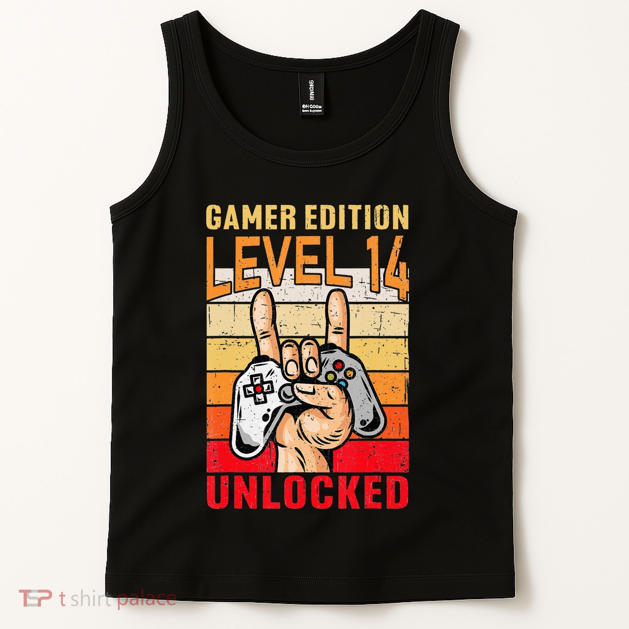 14Th Birthday Video Gamer Edition Level 14 Unlocked Tank Top