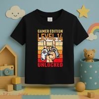 14Th Birthday Video Gamer Edition Level 14 Unlocked Toddler T-Shirt thumb 3