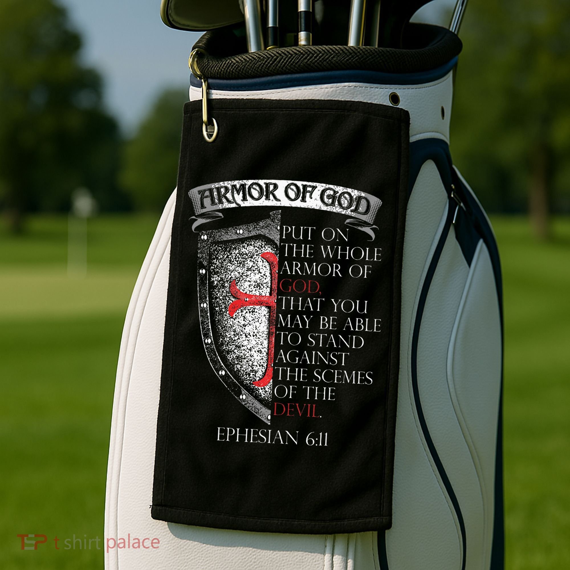 17 Bible Verse T Christian Golf Towel