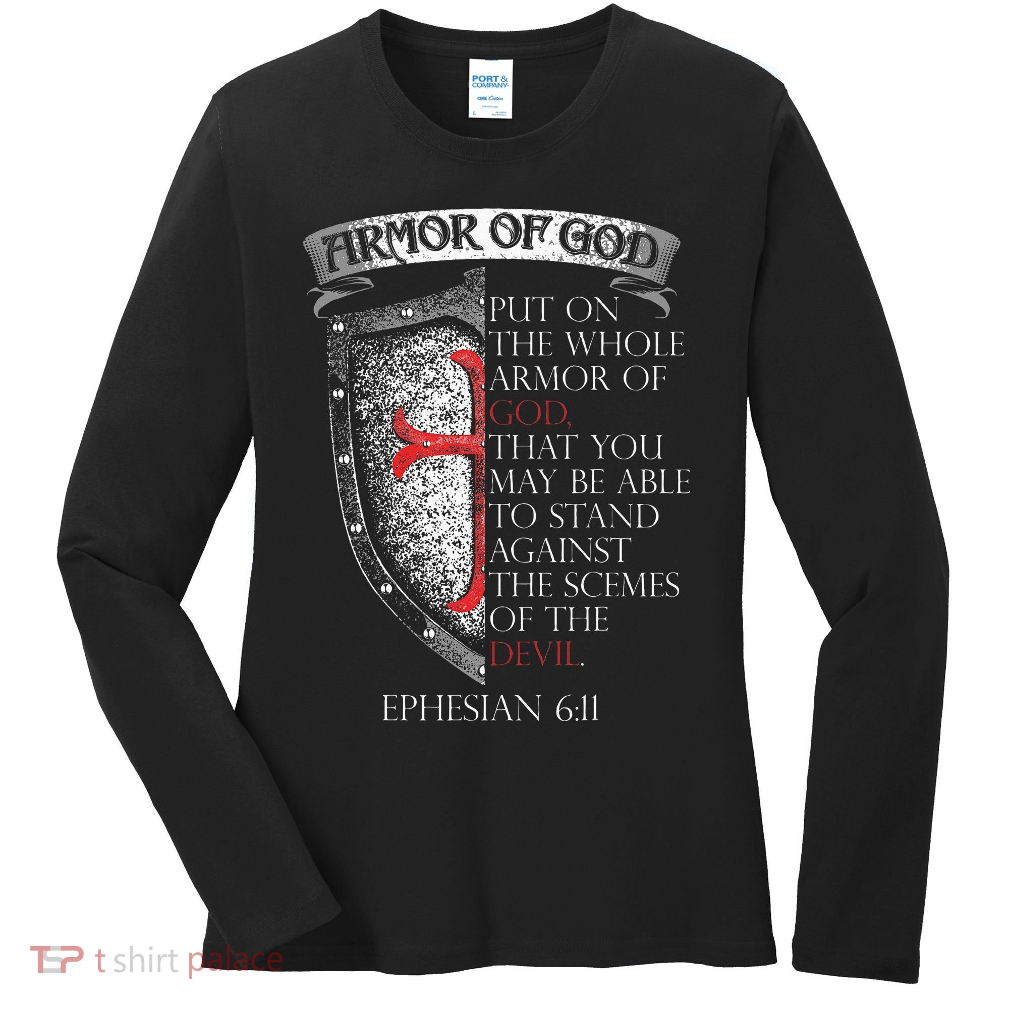 17 Bible Verse T Christian Women's Long Sleeve Shirt