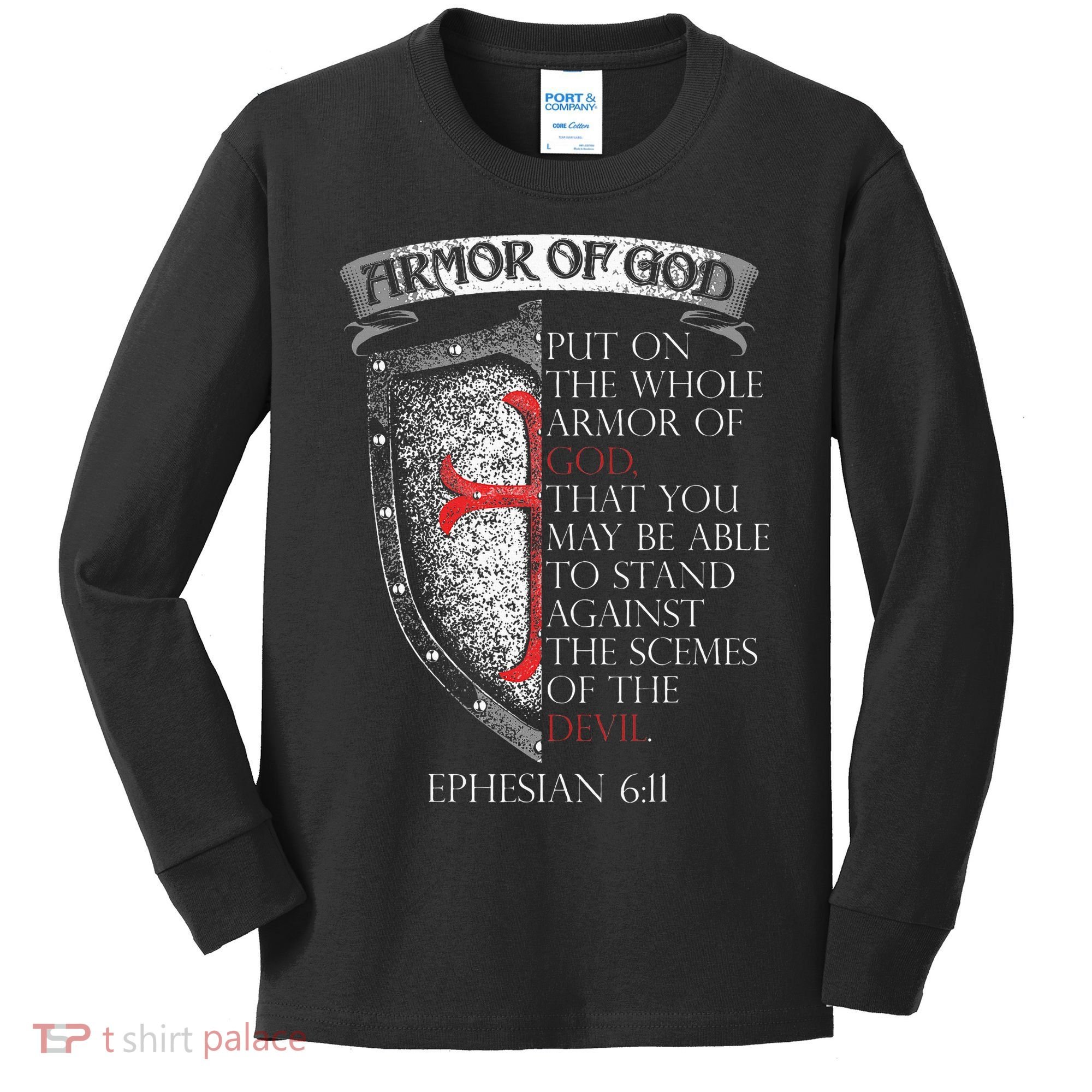 17 Bible Verse T Christian Kids Long Sleeve Shirt