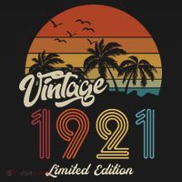 102nd Birthday Vintage Limited Edition 1921 T-Shirt thumb 7