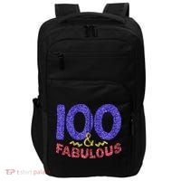 100th Birthday Women Gift Funny 100 Year Old Grandma Impact Tech Backpack thumb 0