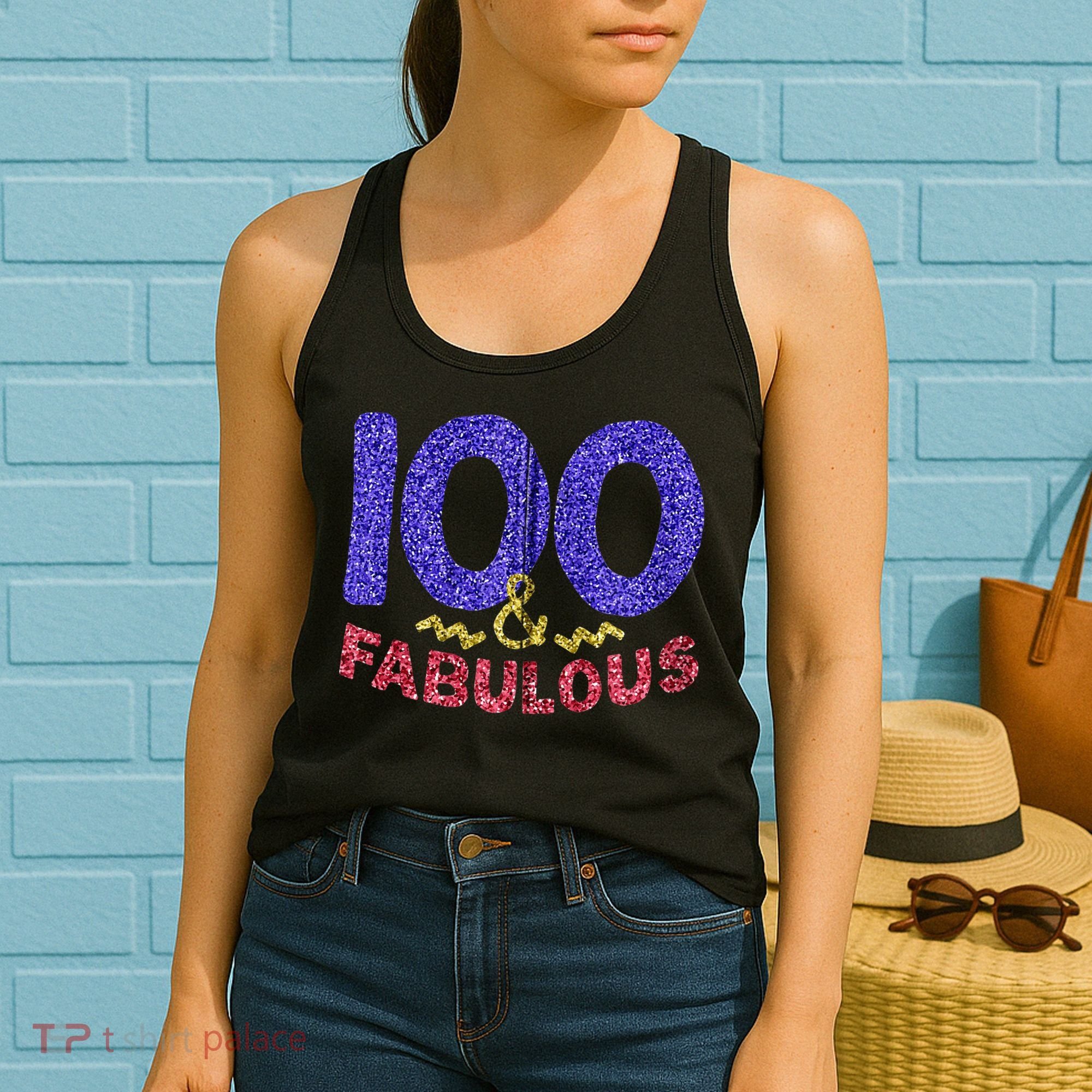 100th Birthday Women Gift Funny 100 Year Old Grandma Women's Tank Top