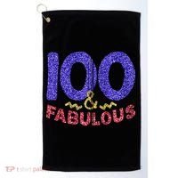 100th Birthday Women Gift Funny 100 Year Old Grandma Golf Towel thumb 0