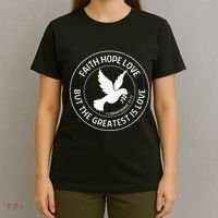 1 Corinthians 1313 Faith Hope Love Christian Bible Verse T-Shirt thumb 4