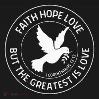 1 Corinthians 1313 Faith Hope Love Christian Bible Verse Women's Hoodie thumb 2