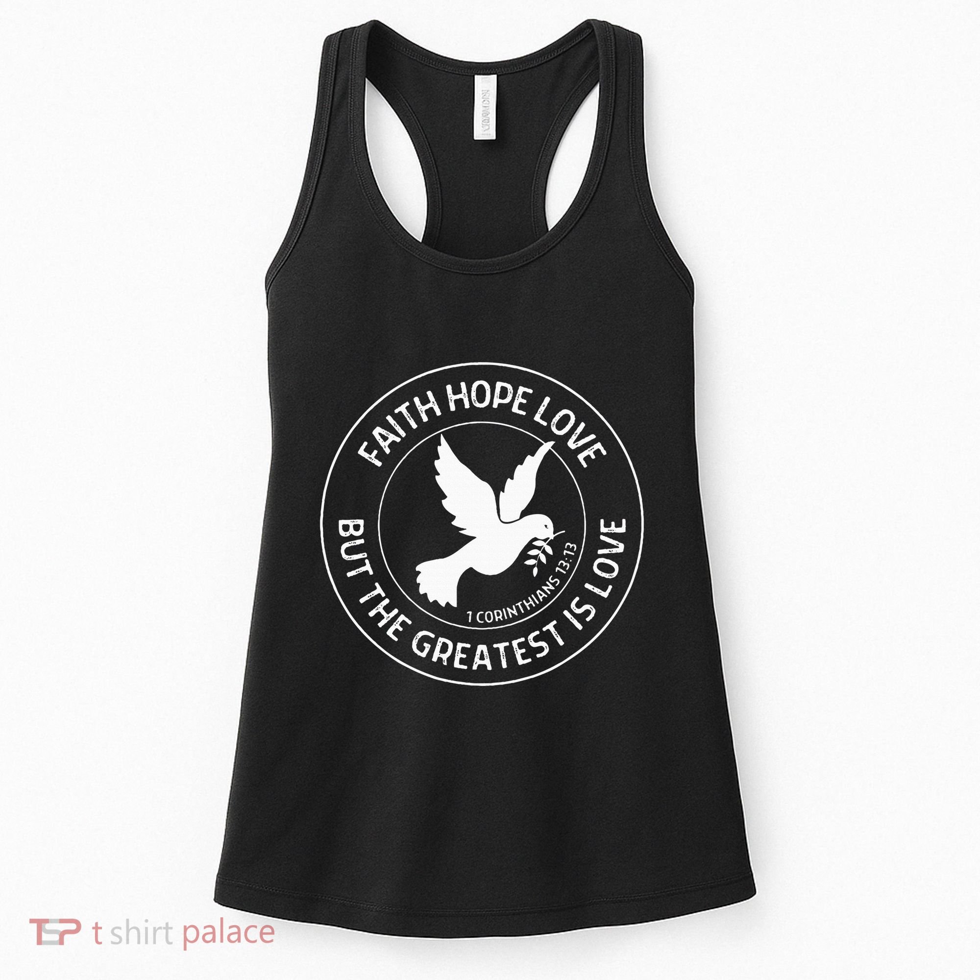 1 Corinthians 1313 Faith Hope Love Christian Bible Verse Women's Tank Top