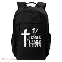 1 Cross 3 Nails Forgiven Jesus Christian Easter Backpack thumb 0