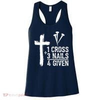 1 Cross 3 Nails Forgiven Jesus Christian Easter Women's Tank Top thumb 0