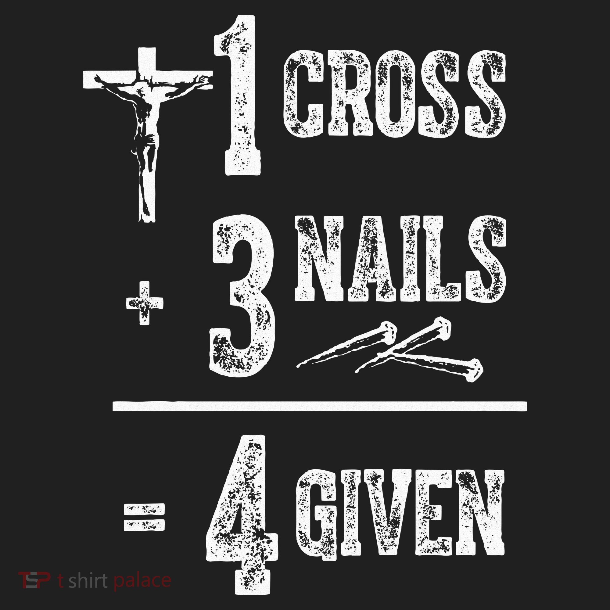 1 Cross + 3 Nails = 4 Given Forgiven Christian Jesus Christ Beanie