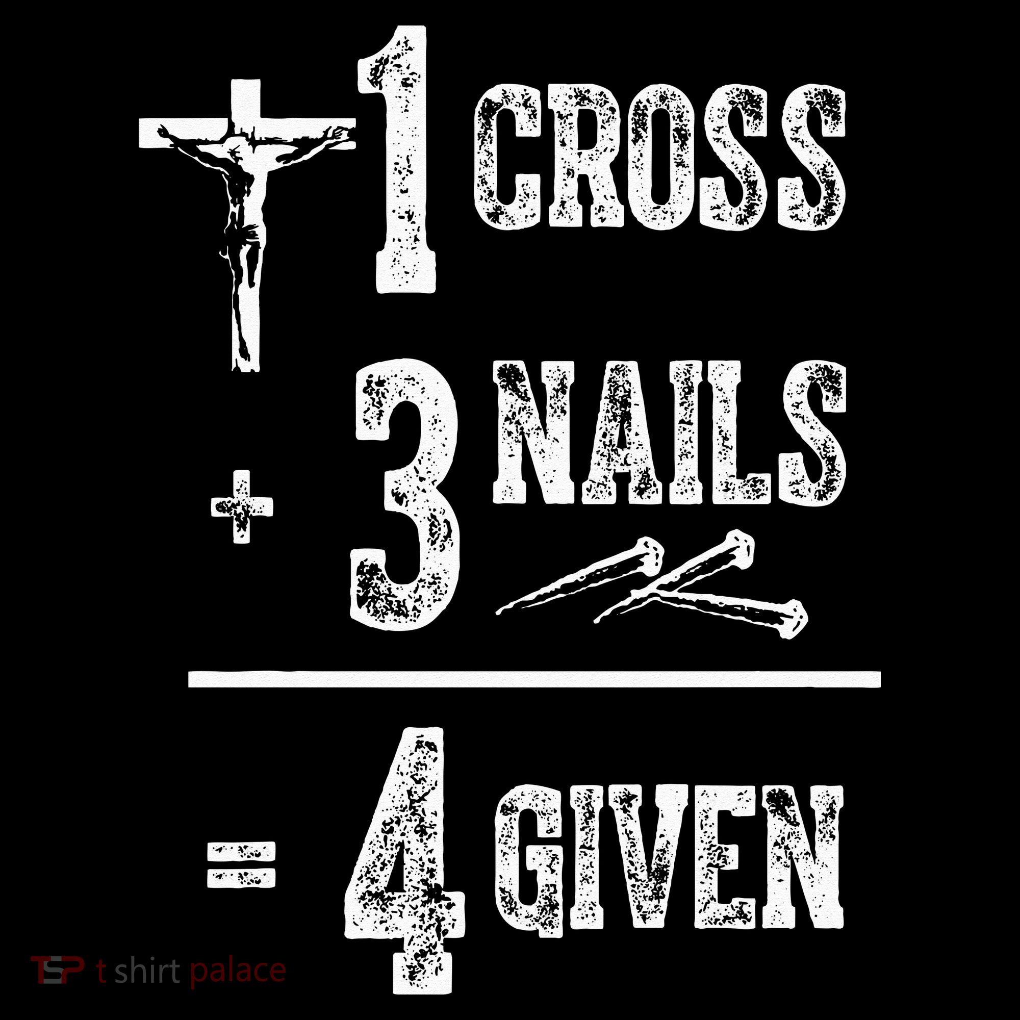 1 Cross + 3 Nails = 4 Given Forgiven Christian Jesus Christ Women's Hoodie