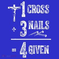 1 Cross + 3 Nails = 4 Given Forgiven Christian Jesus Christ Coaster thumb 2