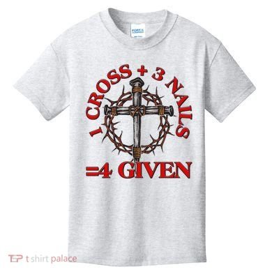 1 Cross 3 Nails 4 Giving Crucifixion Kids T-Shirt
