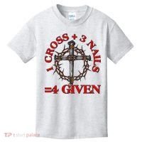 1 Cross 3 Nails 4 Giving Crucifixion Kids T-Shirt thumb 0