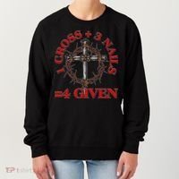 1 Cross 3 Nails 4 Giving Crucifixion Women's Sweatshirt thumb 0
