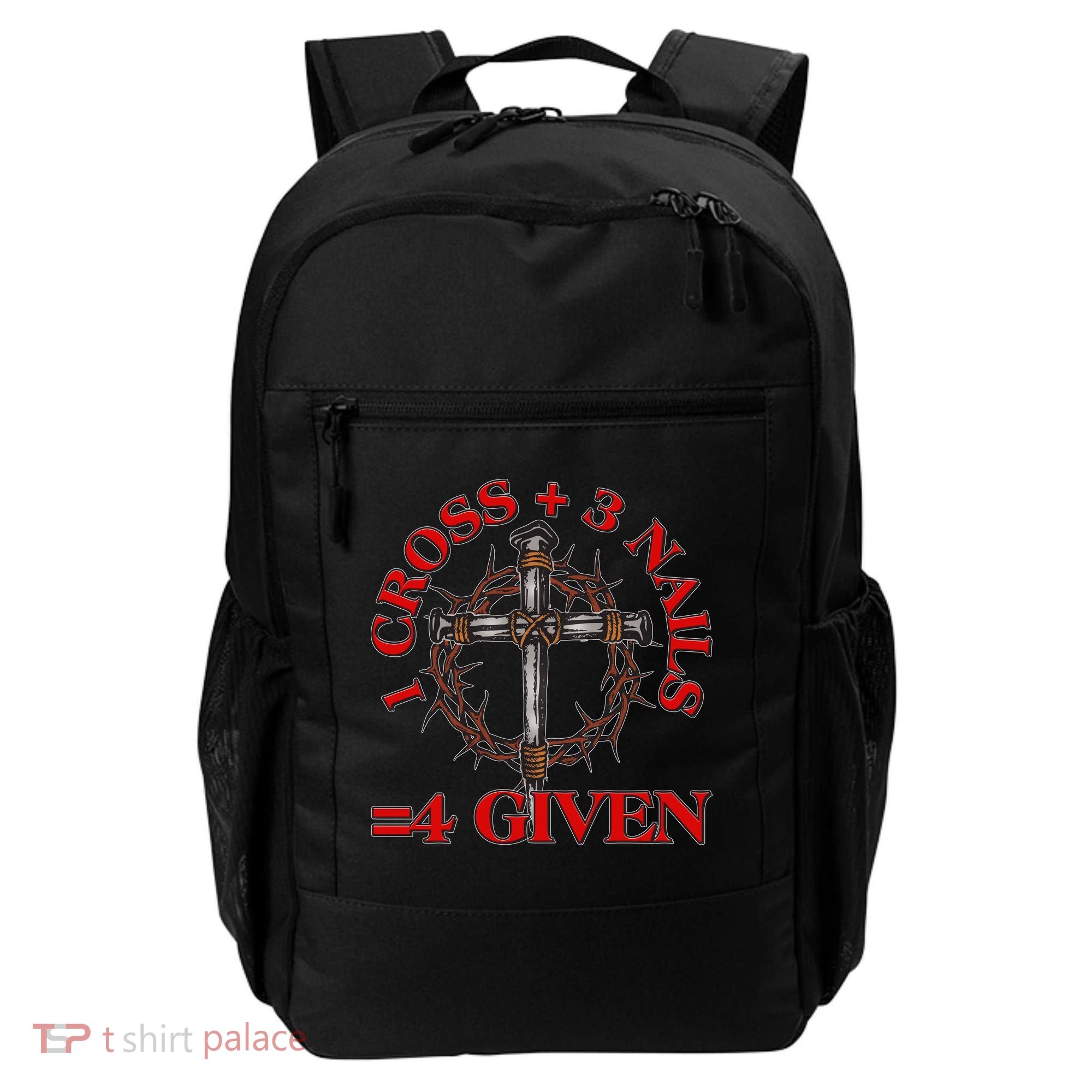 1 Cross 3 Nails 4 Giving Crucifixion Backpack