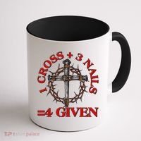 1 Cross 3 Nails 4 Giving Crucifixion Coffee Mug thumb 1