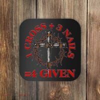 1 Cross 3 Nails 4 Giving Crucifixion Coaster thumb 0