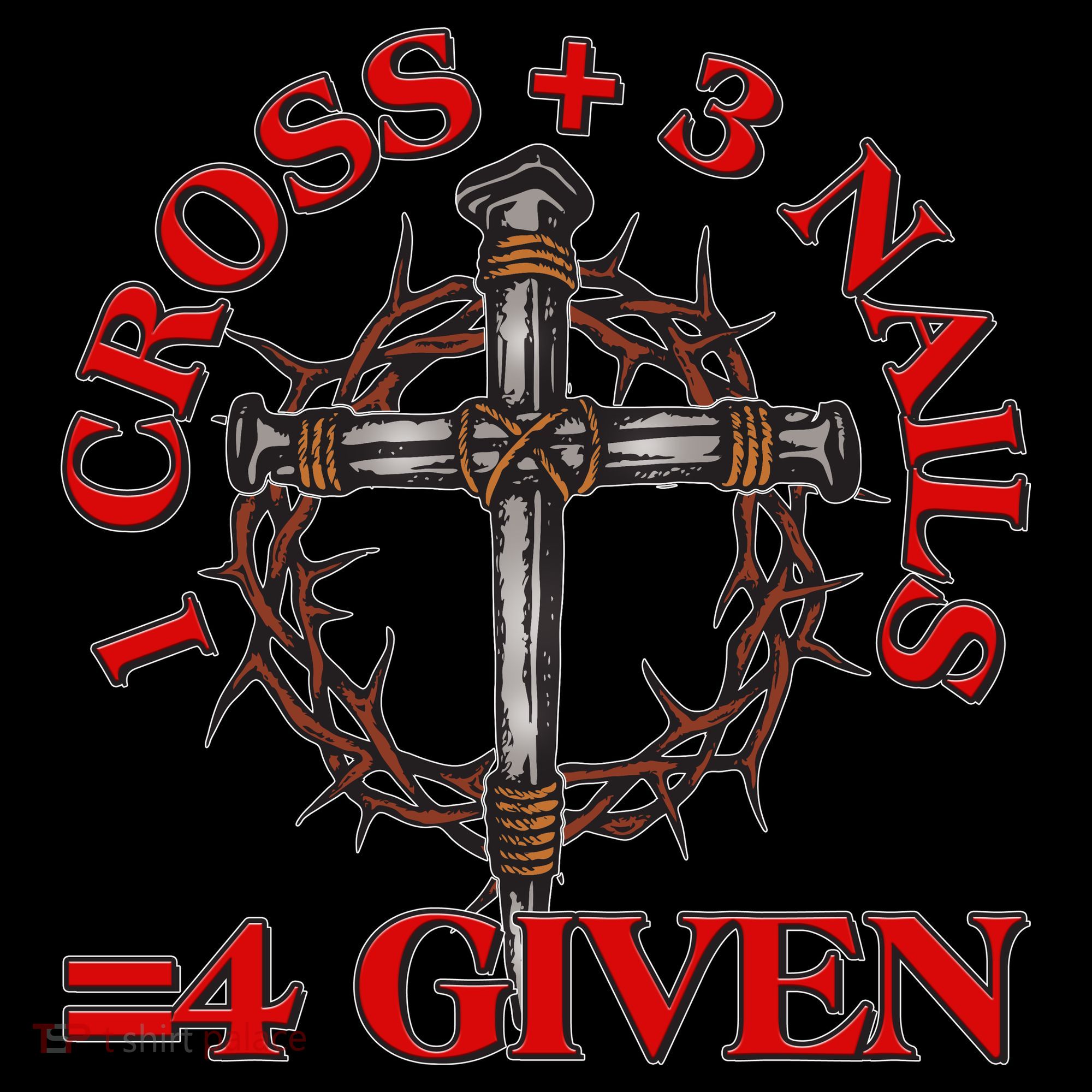 1 Cross 3 Nails 4 Giving Crucifixion Women's Hoodie