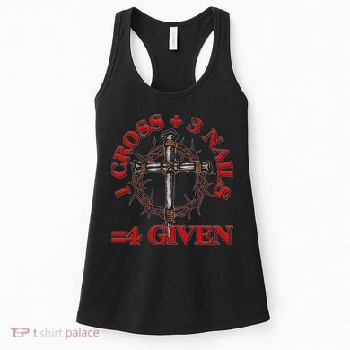 1 Cross 3 Nails 4 Giving Crucifixion Women's Tank Top
