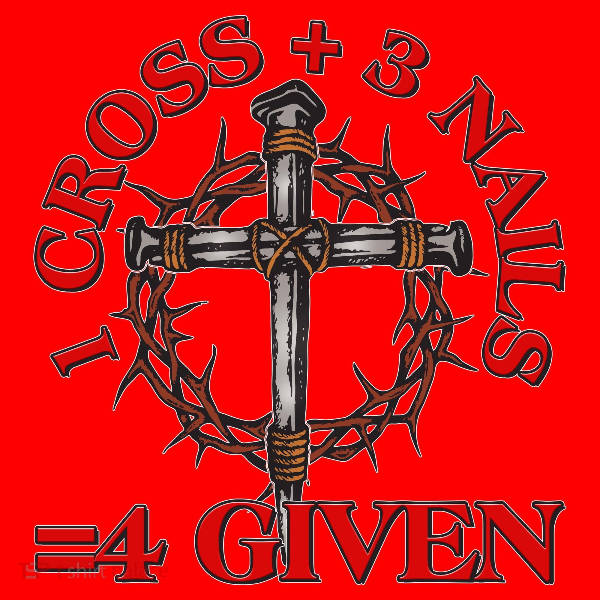 1 Cross 3 Nails 4 Giving Crucifixion Santa Hat