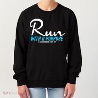 1 Corinthians 924 26 Run With A Purpose Women's Sweatshirt thumb 0