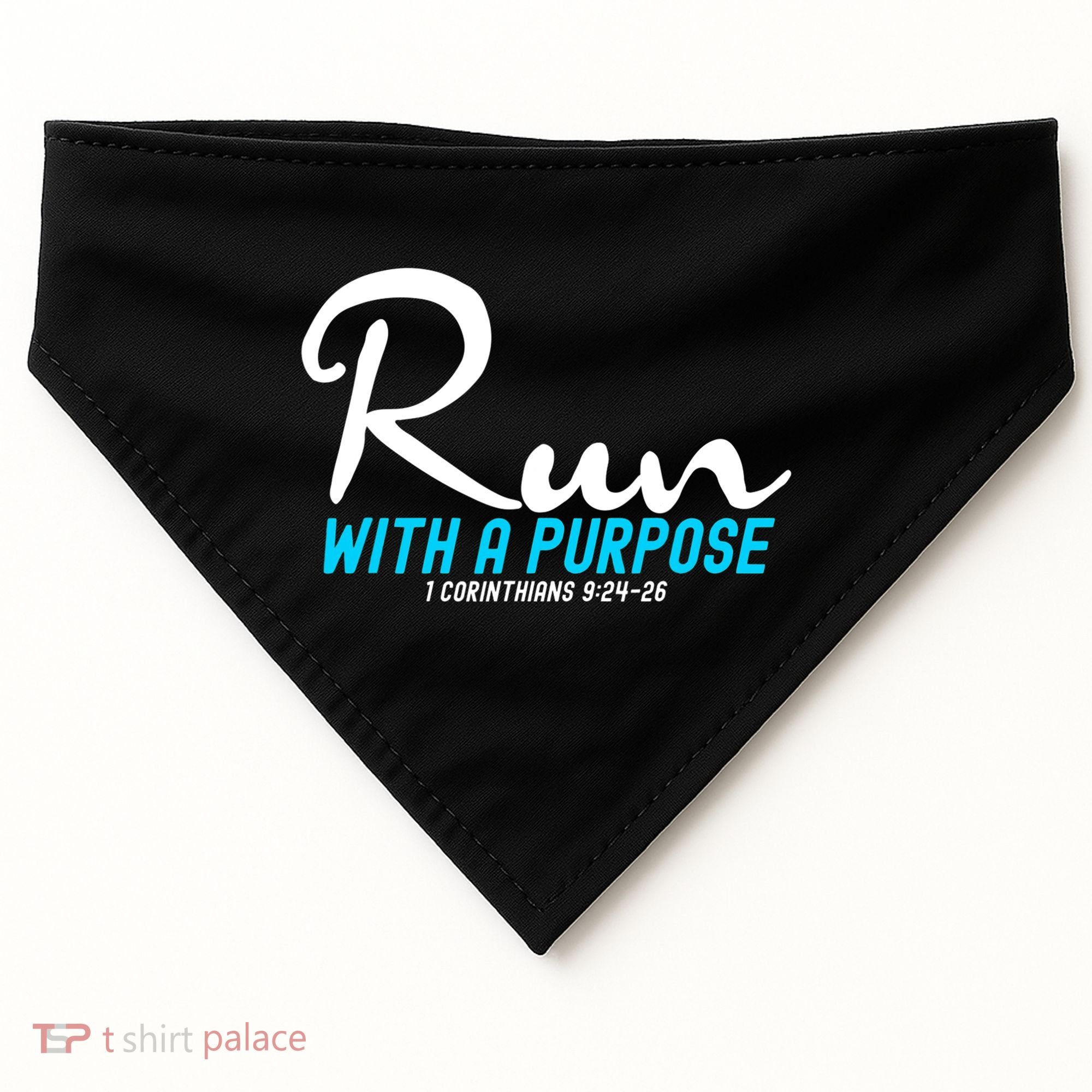 1 Corinthians 924 26 Run With A Purpose USA-Made Doggie Bandana