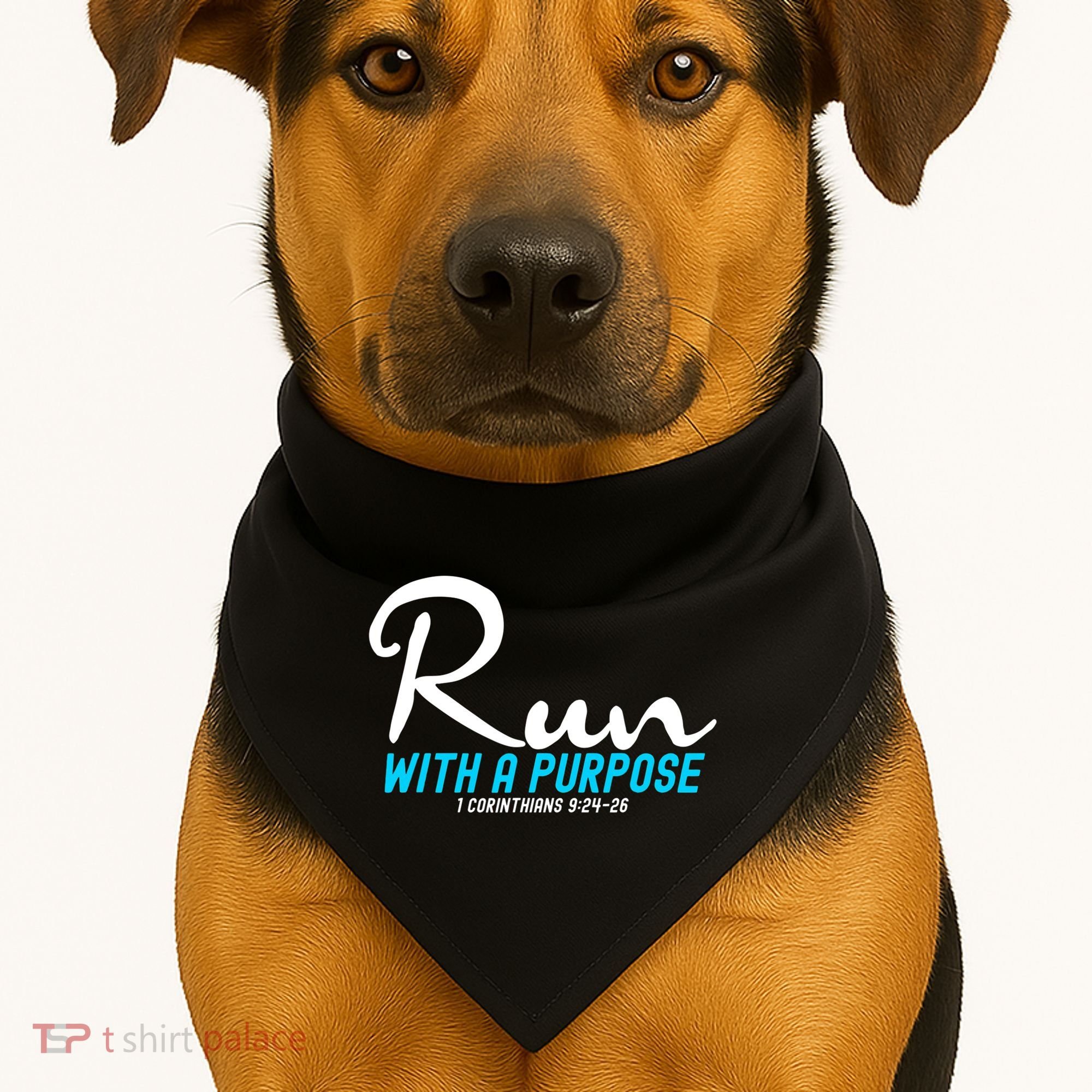 1 Corinthians 924 26 Run With A Purpose USA-Made Doggie Bandana