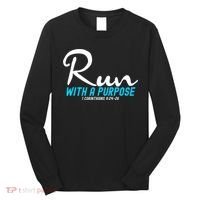 1 Corinthians 924 26 Run With A Purpose Long Sleeve Shirt thumb 0