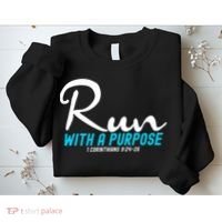 1 Corinthians 924 26 Run With A Purpose Sweatshirt thumb 2